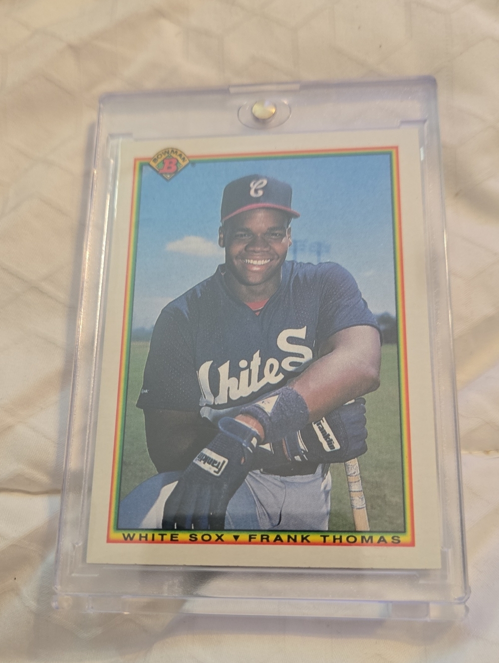 Frank Thomas Rookie White Sox Baseball Card - Blue Jersey